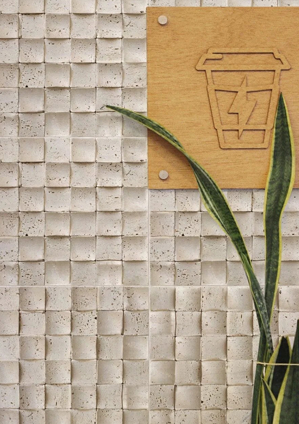 Mosaikkmønster fleksibel myk steinveggpanel